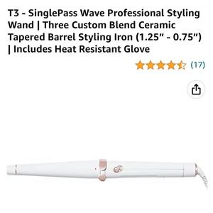 T3 - SinglePass Wave Professional Styling Curling
Wand